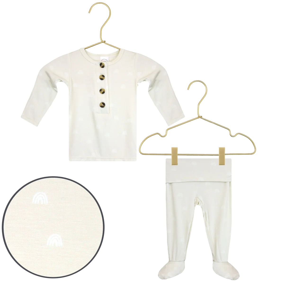 Rae Top, Bottom & Top Knot Hat Set - Twinkle Twinkle Little One