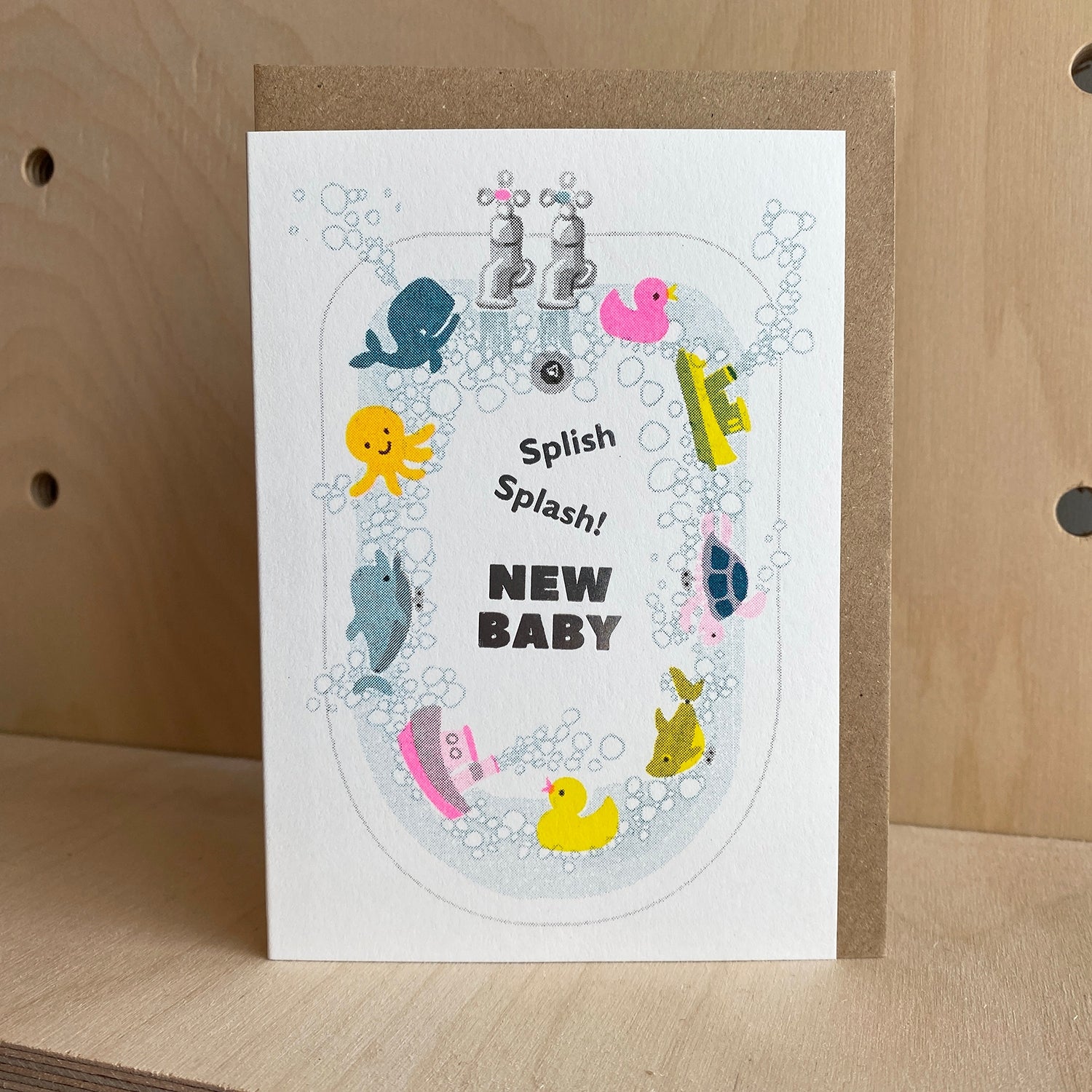 Splish Splash New Baby Card