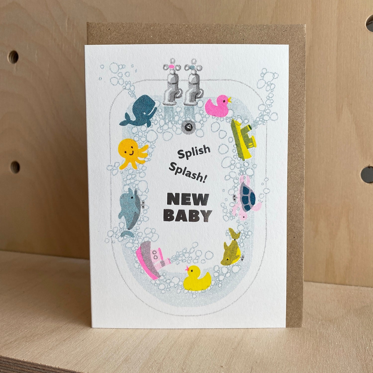Splish Splash New Baby Card - Twinkle Twinkle Little One