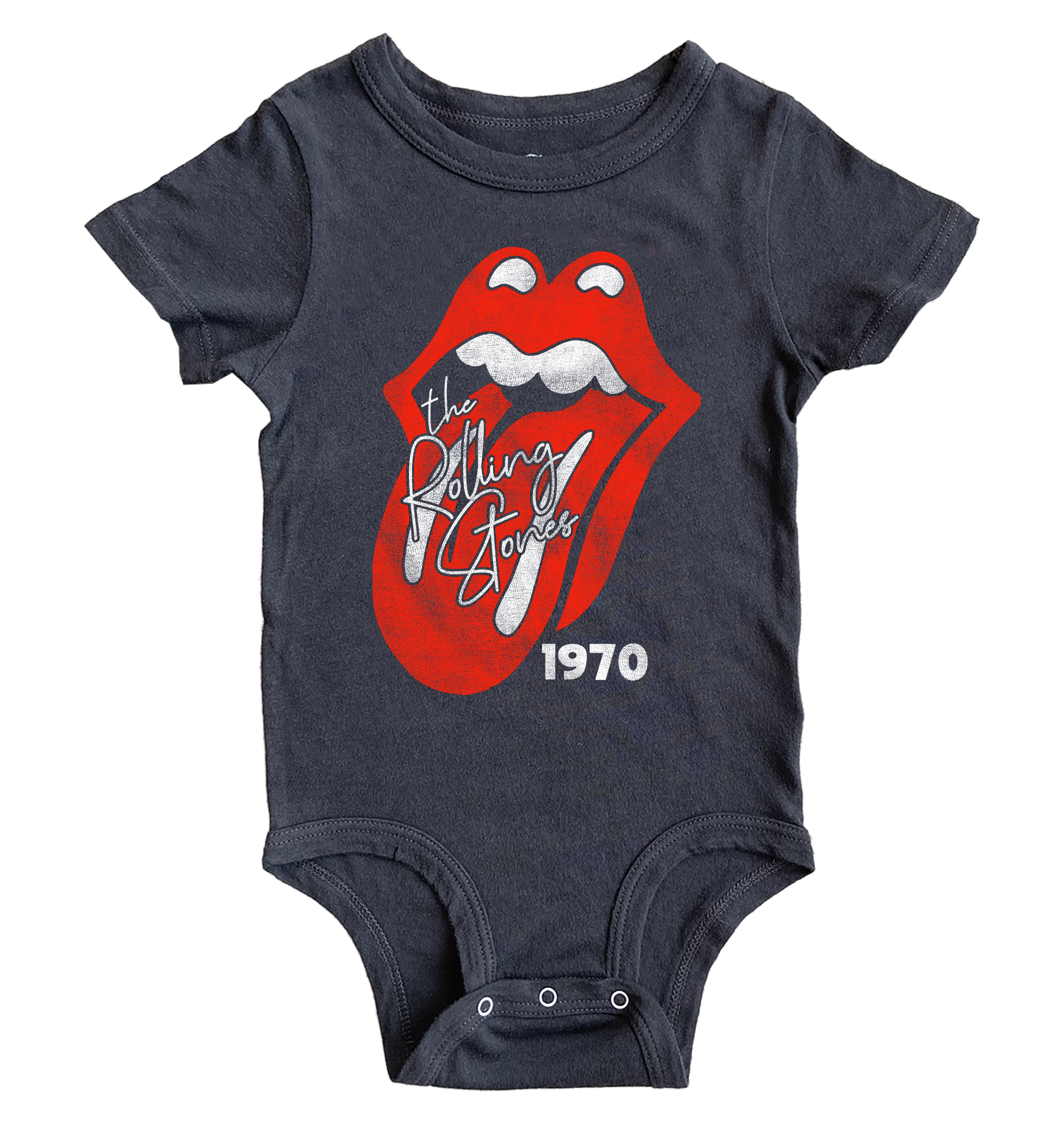 The Rolling Stones 1970 Onesie - Washed Black - Twinkle Twinkle Little One
