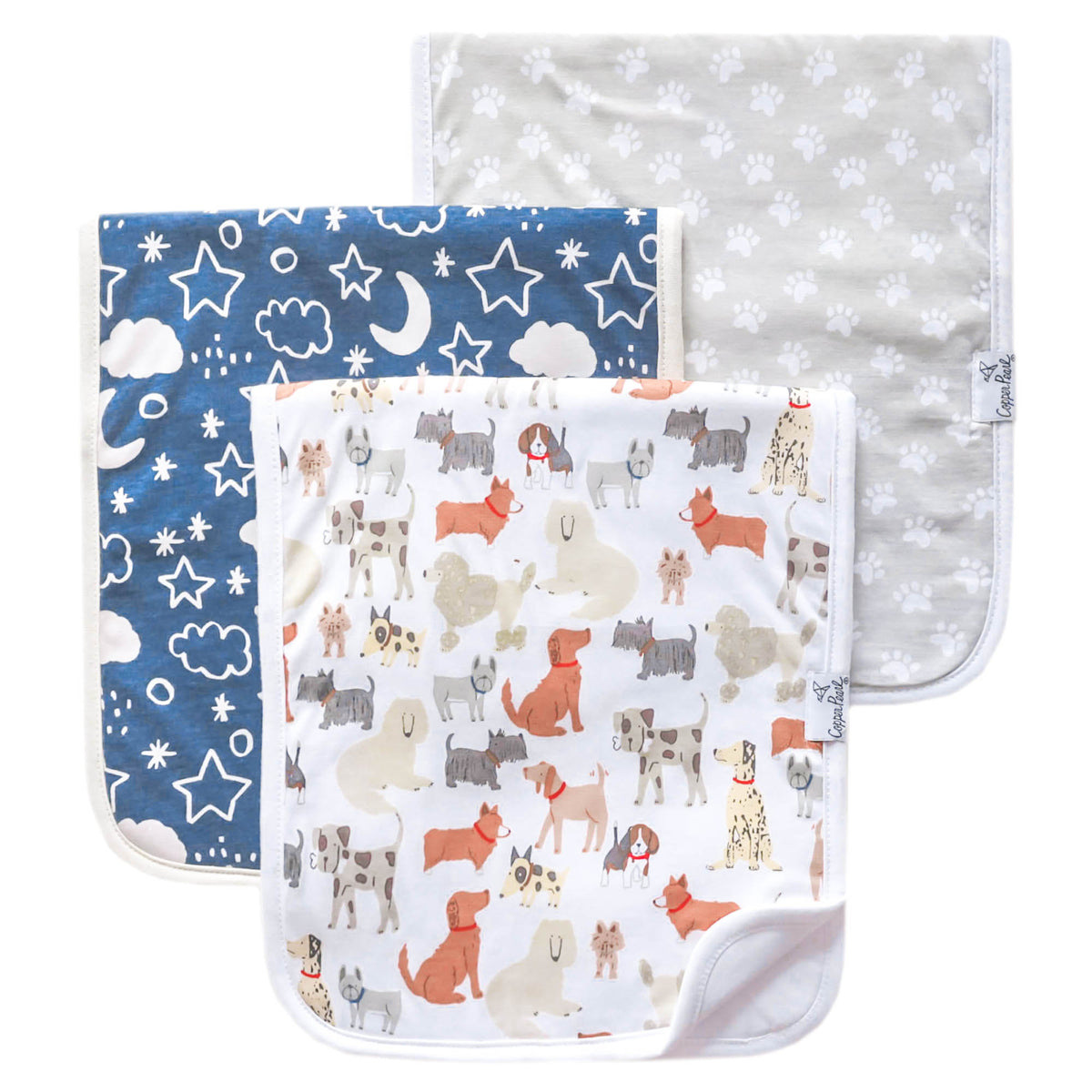 Rufus Premium Burp Cloths - Twinkle Twinkle Little One