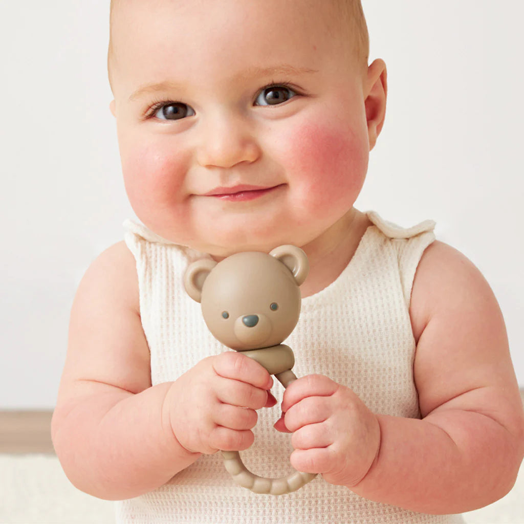 Sweetie Rattle™ Silicone Teether - Bear - Twinkle Twinkle Little One