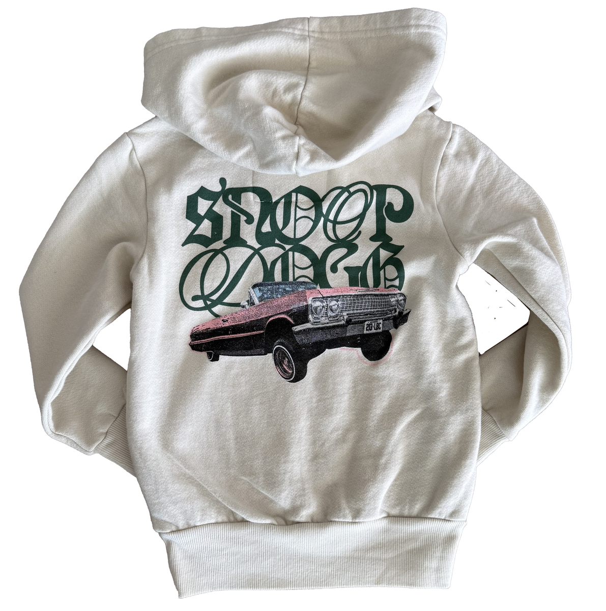 Rowdy Sprout Snoop Dogg Cruiser Bone Hoodie Bone White