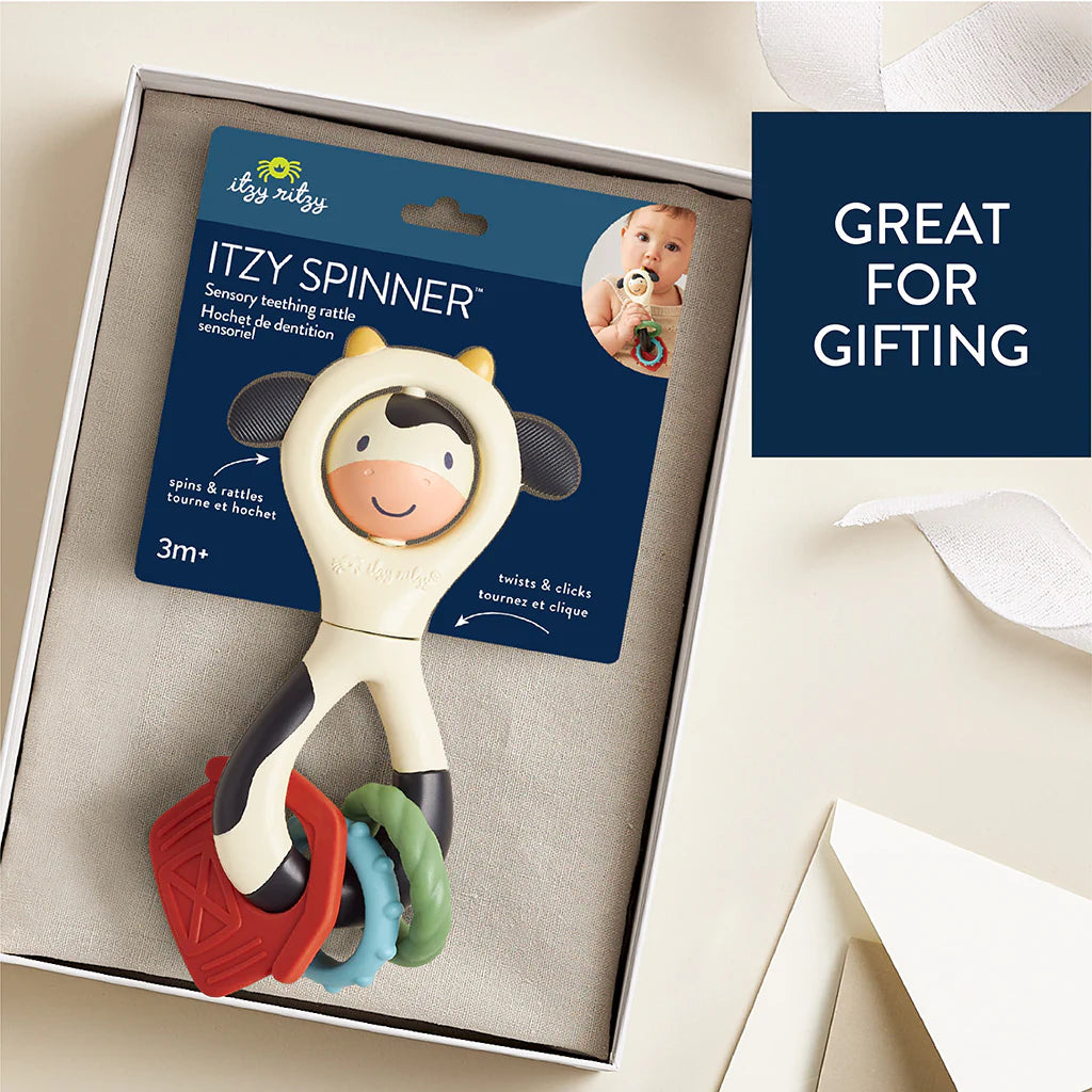 Itzy Spinner™ Rattle - Cow - Twinkle Twinkle Little One