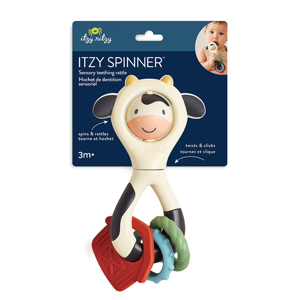 Itzy Spinner™ Rattle - Cow - Twinkle Twinkle Little One