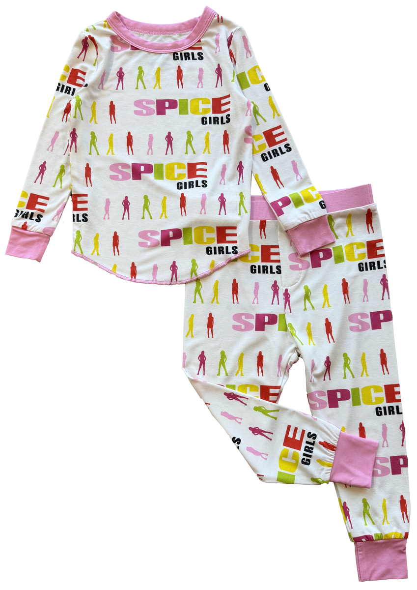 Rowdy Sprout Spice Girls Pajamas Pattern / Pink