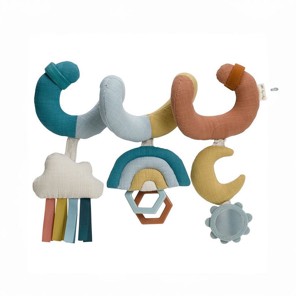Bitzy Bespoke™ Itzy Bitzy Spiral Car Seat Activity Toy - Rainbow - Twinkle Twinkle Little One