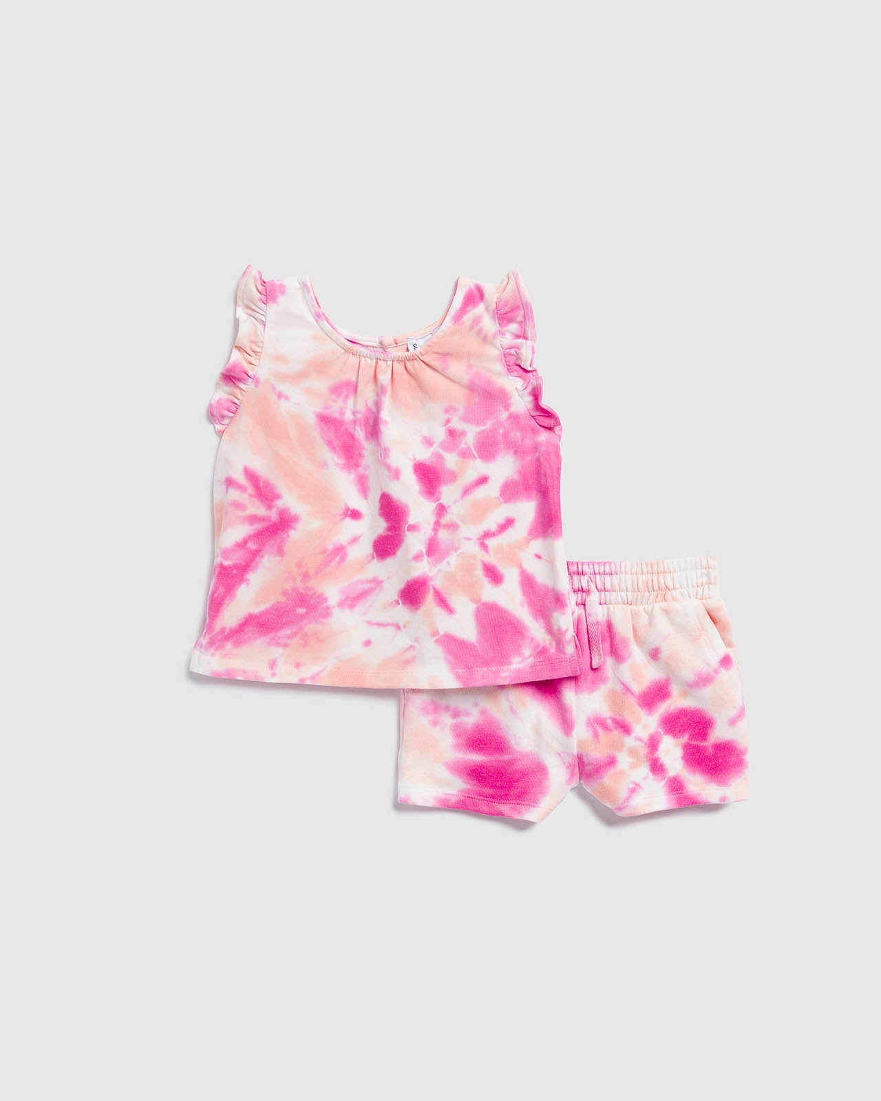 Infant Girl Hibiscus Tie Dye Top Set