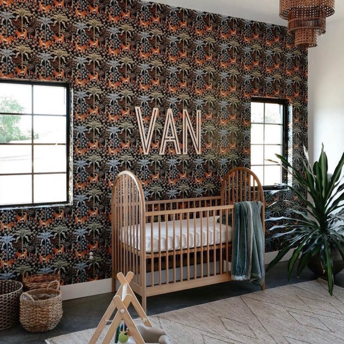 Sugar + Maple Personalized Floating Wood Letters - Twinkle Twinkle Little One