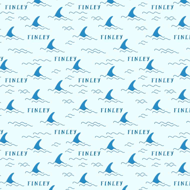 Sugar + Maple Personalized Stretchy Blanket | Shark Fin - Twinkle Twinkle Little One