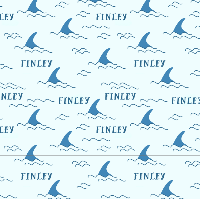 Sugar + Maple Personalized Bib | Shark Fin - Twinkle Twinkle Little One
