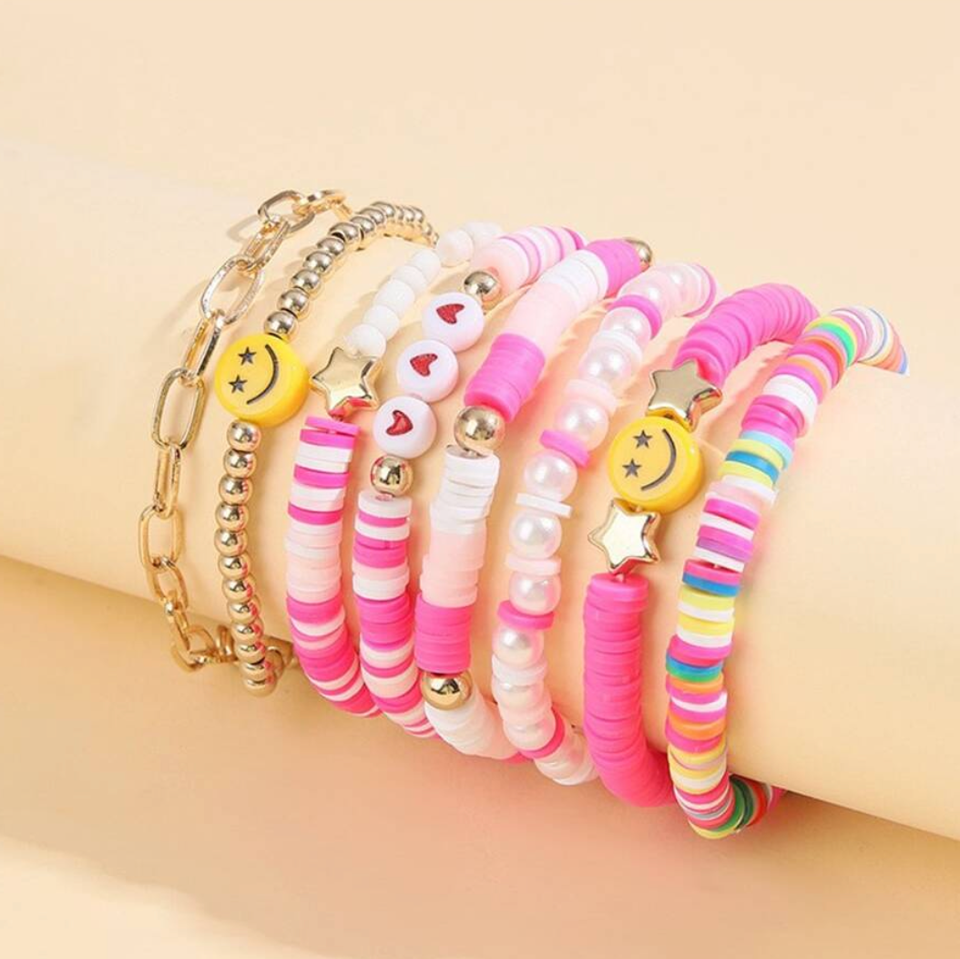 Smiley Colorful Fun Bracelet Set - Twinkle Twinkle Little One