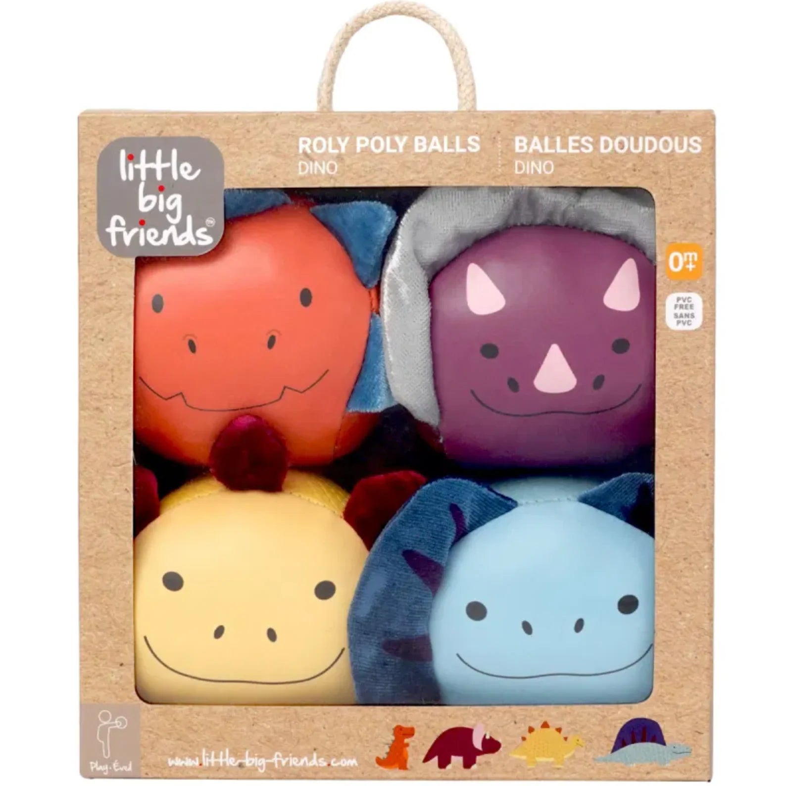 Roly Poly Balls - Dino Set of 4 - Twinkle Twinkle Little One