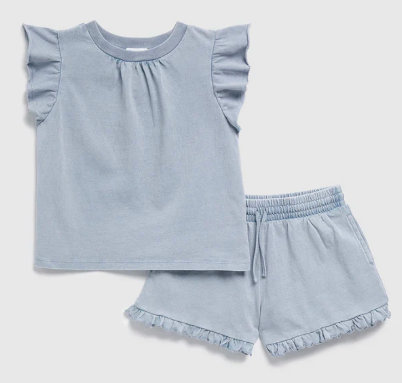 Toddler Girl Indigo Short Set - Twinkle Twinkle Little One