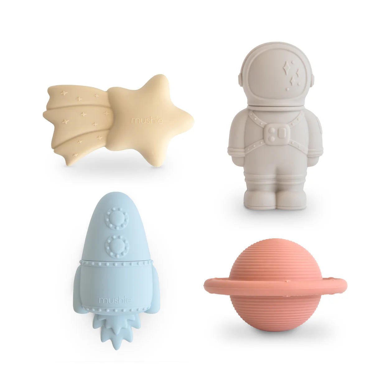 Space Mold Free Bath Play Set - 4 Pack