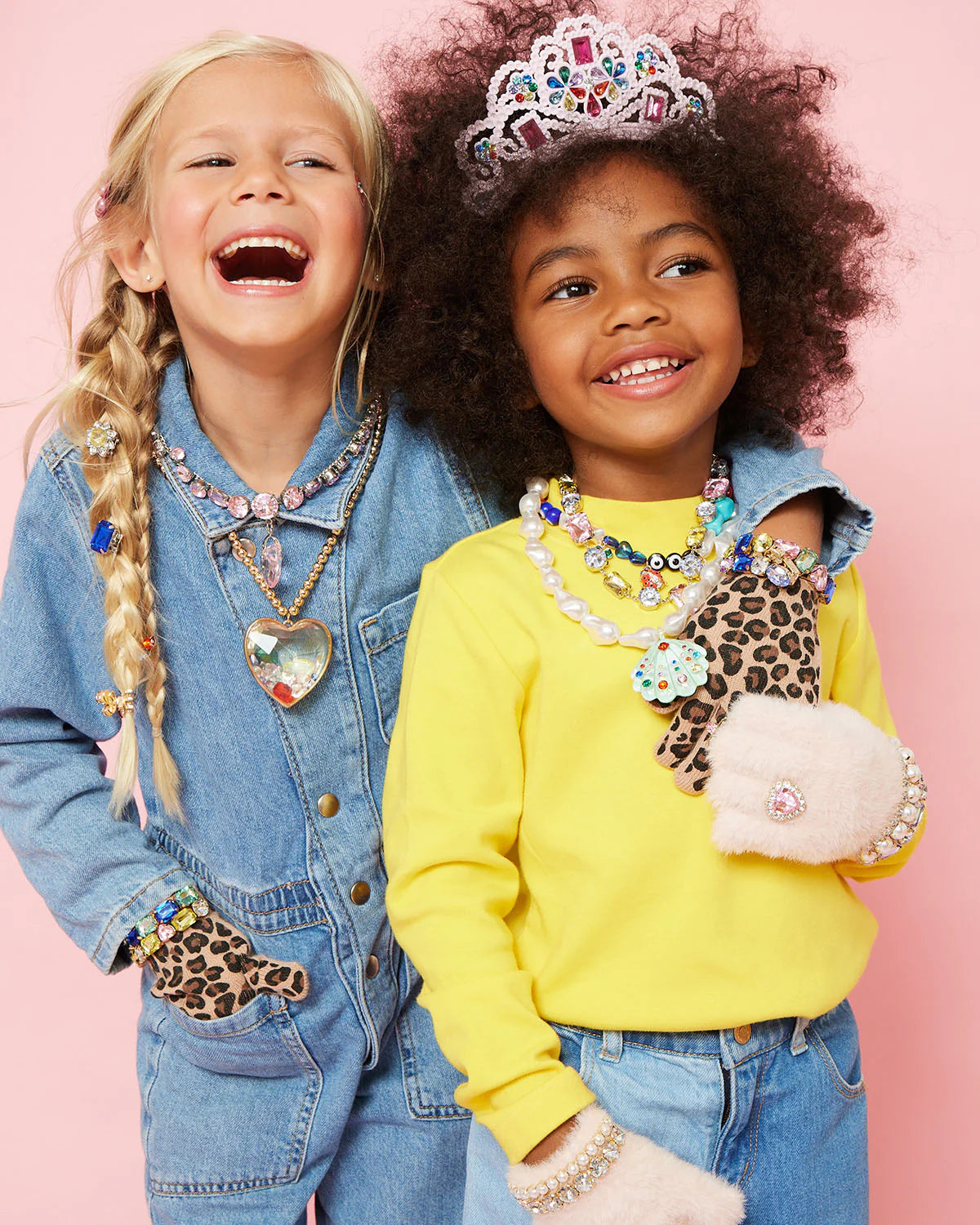 Cotton Candy Jeweled Gloves - Twinkle Twinkle Little One