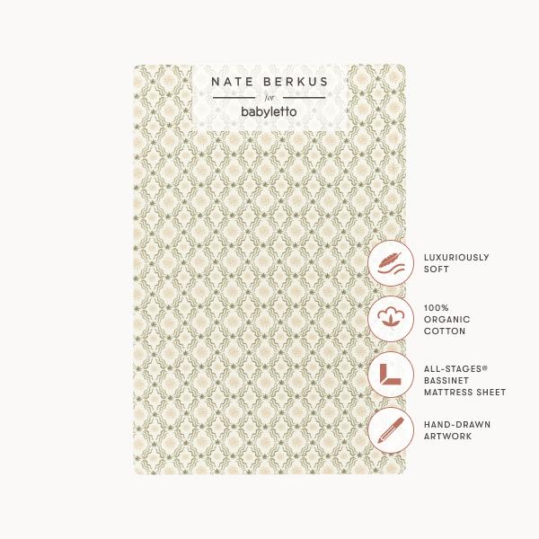Nate Berkus x Babyletto All-Stages Bassinet Sheet