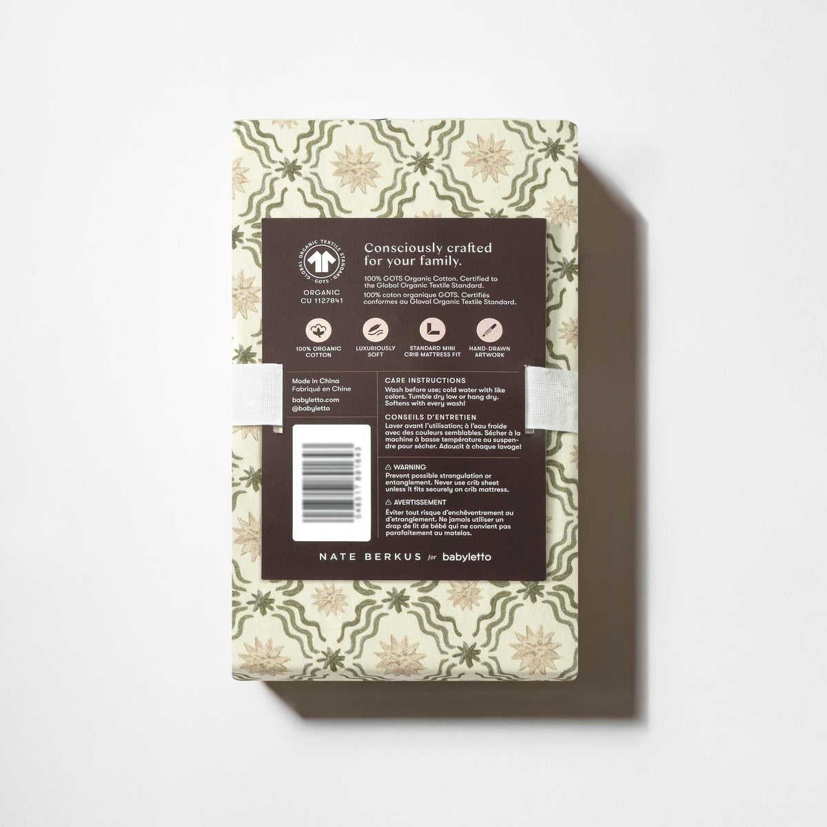 Nate Berkus x Babyletto Mini Crib Sheet