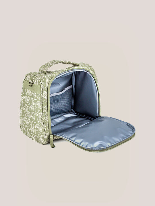 SAZAN + JUJUBE INSULATED BOTTLE BAG - PAISLEY FLORAL - Twinkle Twinkle Little One