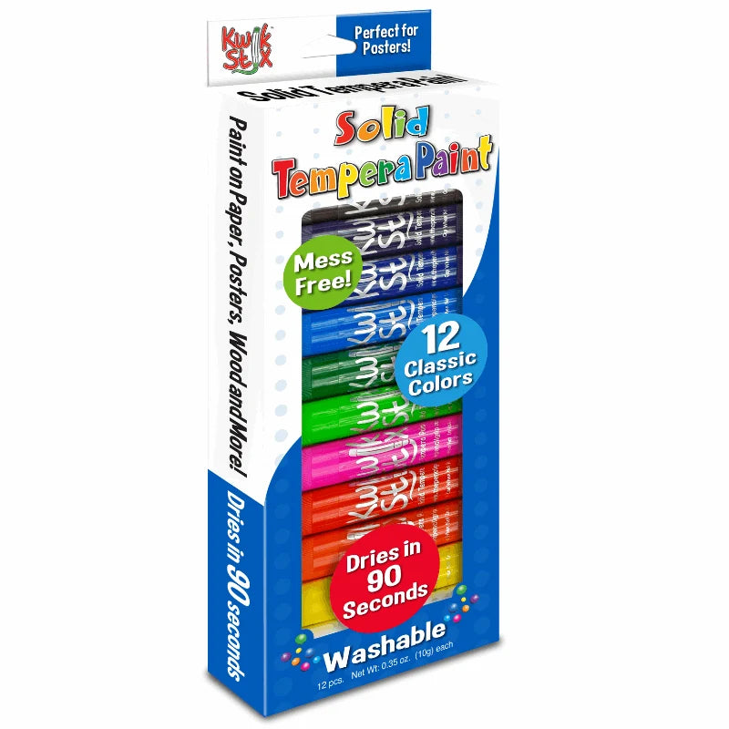 Kwik Stix Paint Sticks, Set of 12 Classic Colors