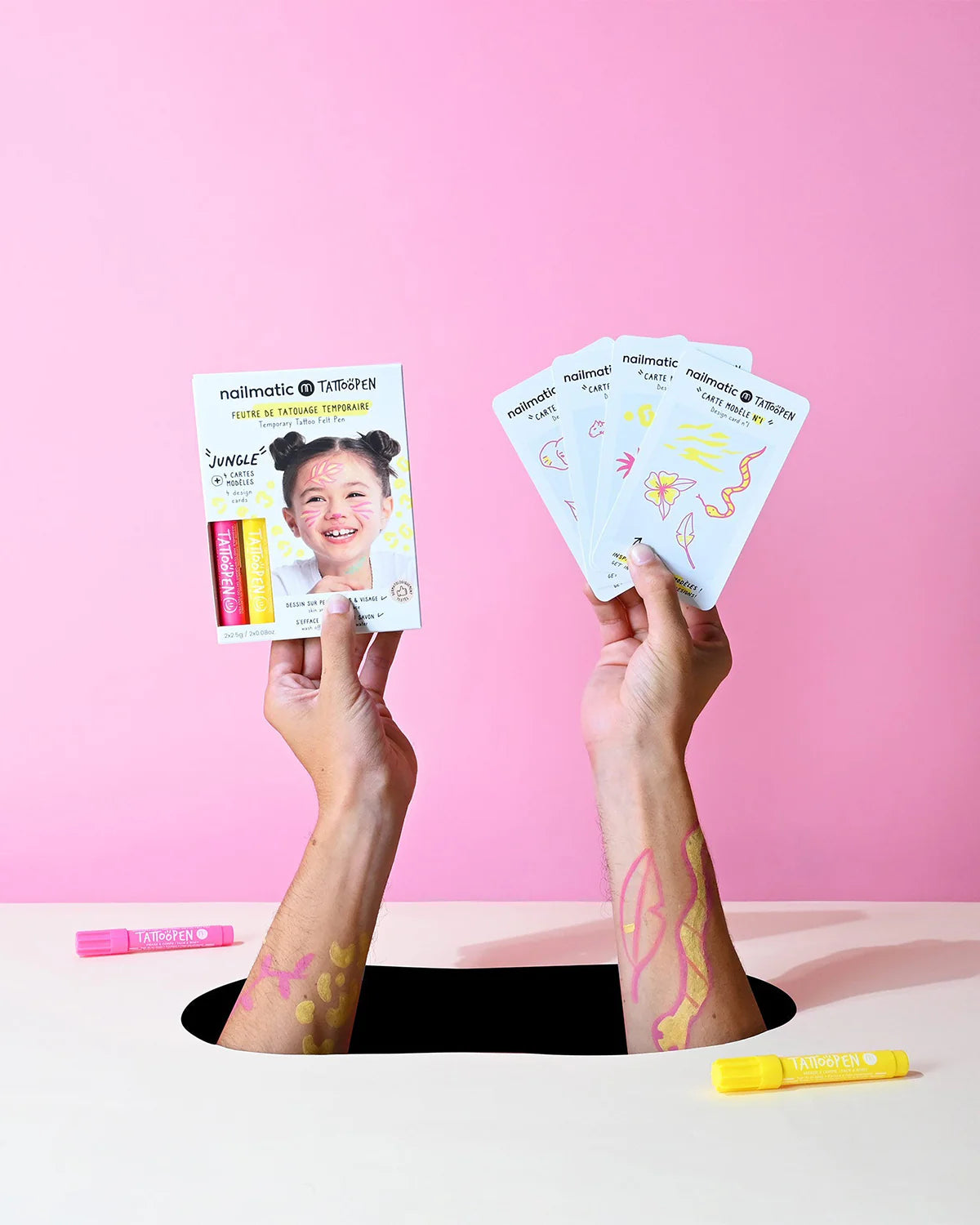 Tattoo Pen Set for Kids JUNGLE - Twinkle Twinkle Little One