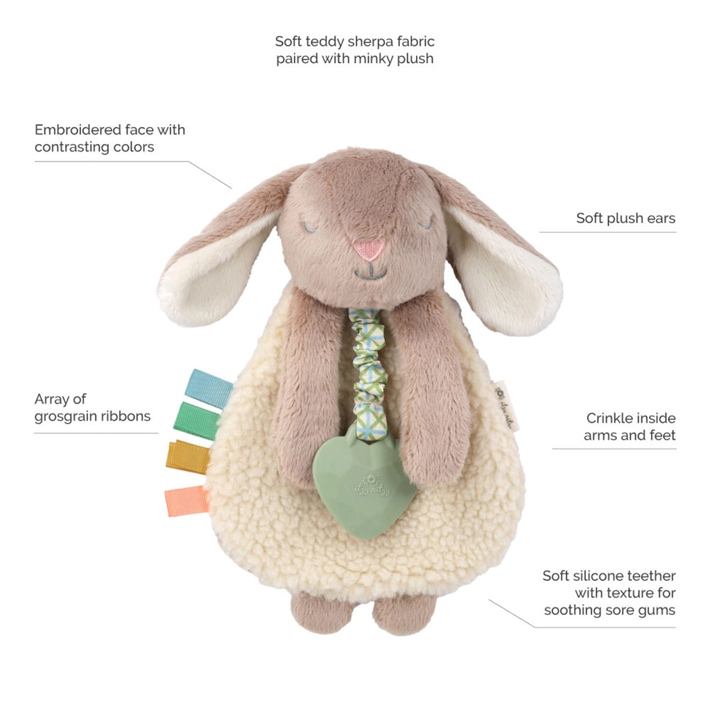 Itzy Lovey™ Plush And Teether Toy - Billie the Bunny - Twinkle Twinkle Little One