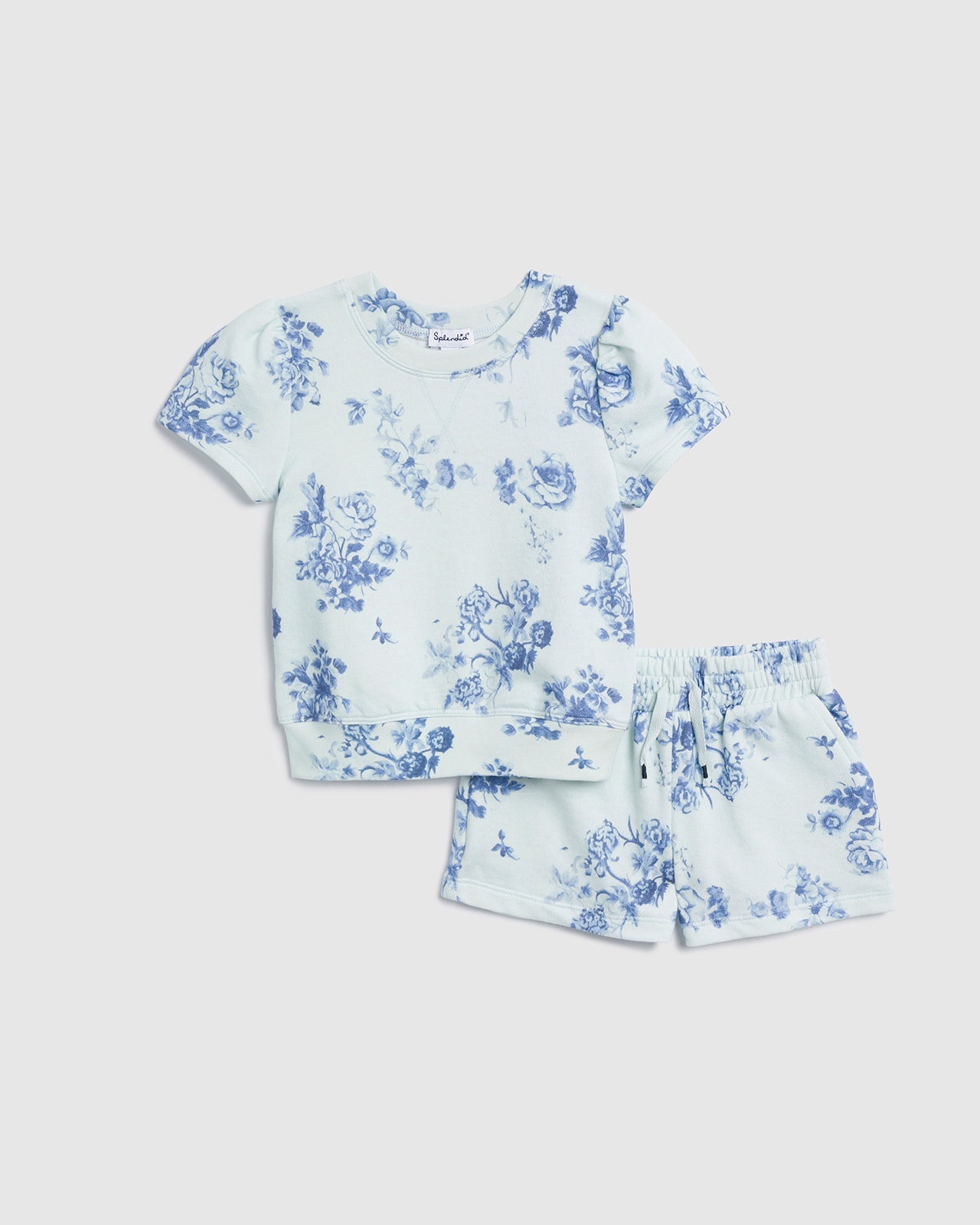 Toddler Girl Indigo Bloom Short Sleeve Set - Twinkle Twinkle Little One