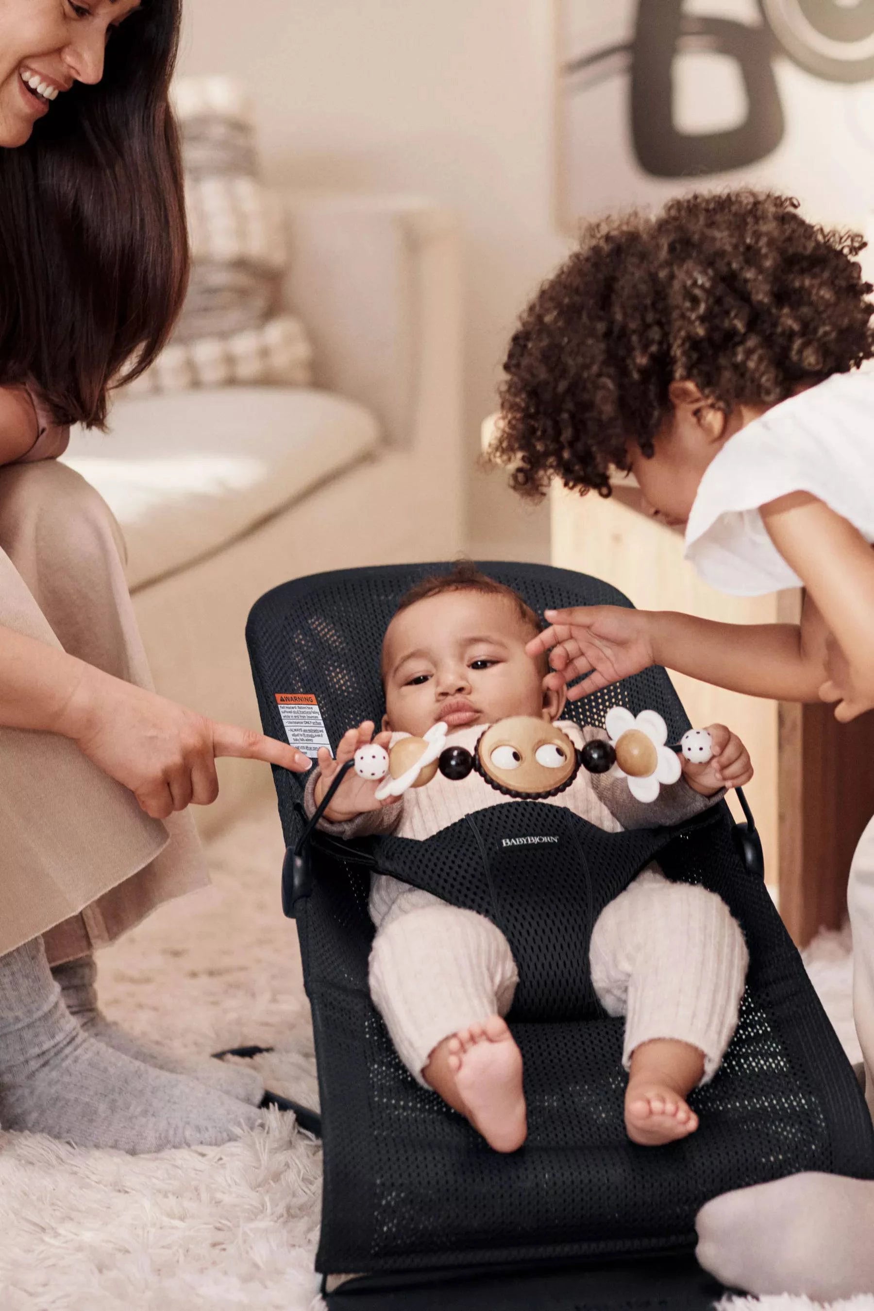 BabyBjörn Googly EyesBlack & White Toy for Bouncer - Twinkle Twinkle Little One