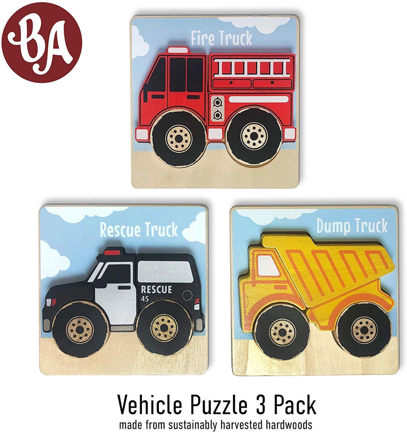 Truck Puzzle - Chunky 5 Piece Puzzle - Twinkle Twinkle Little One