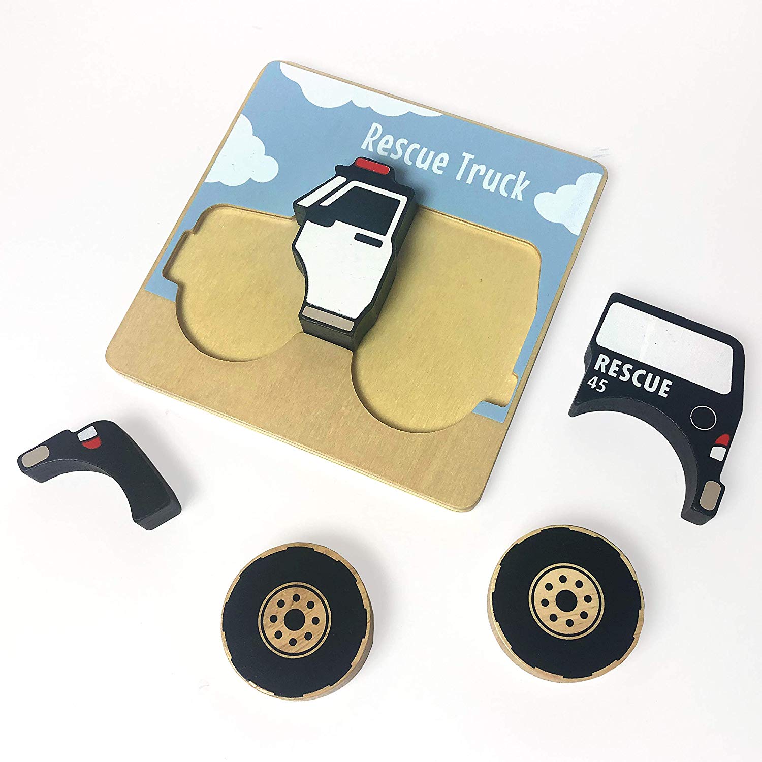 Truck Puzzle - Chunky 5 Piece Puzzle - Twinkle Twinkle Little One