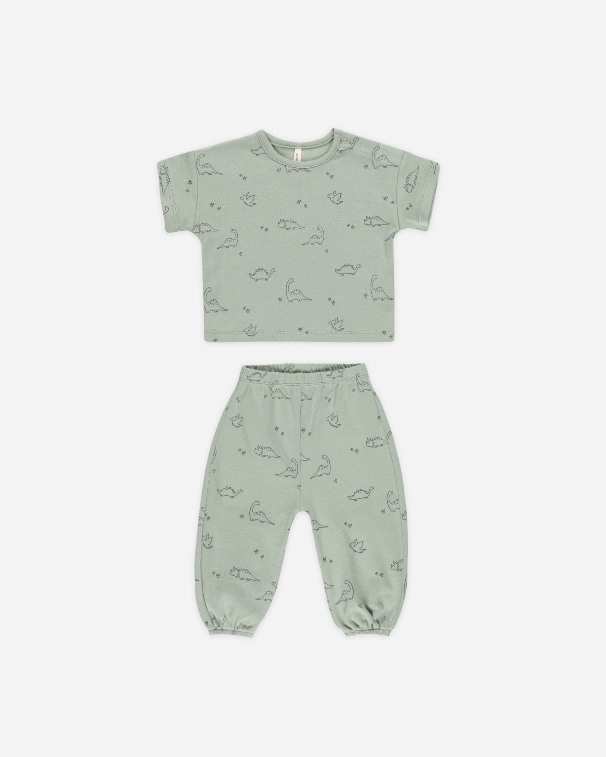 Jersey Tee + Pant Set - Dino - Twinkle Twinkle Little One