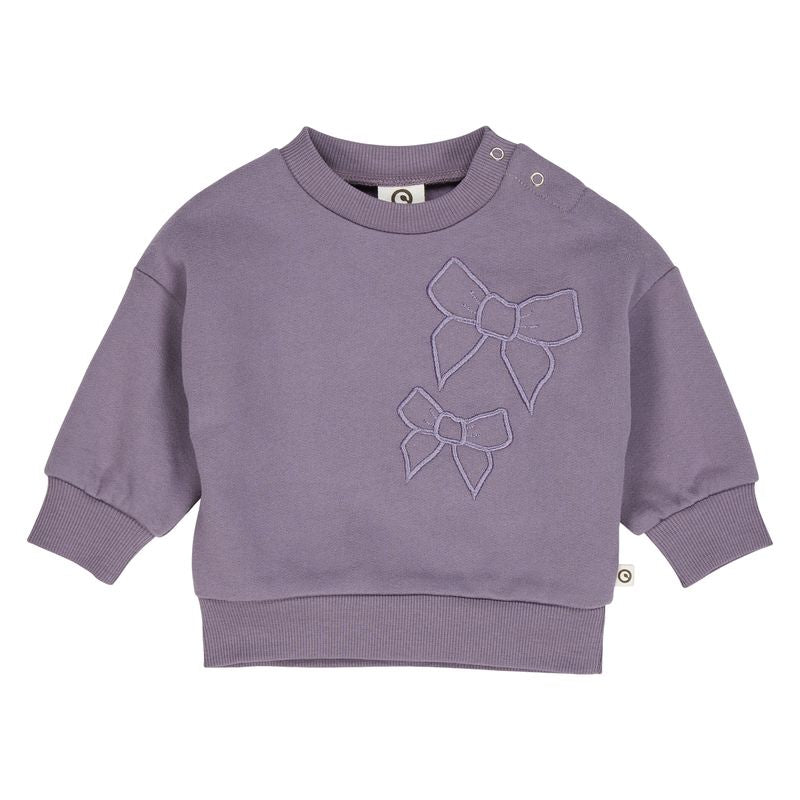Bow Sweatshirt - Lilac Fog - Twinkle Twinkle Little One