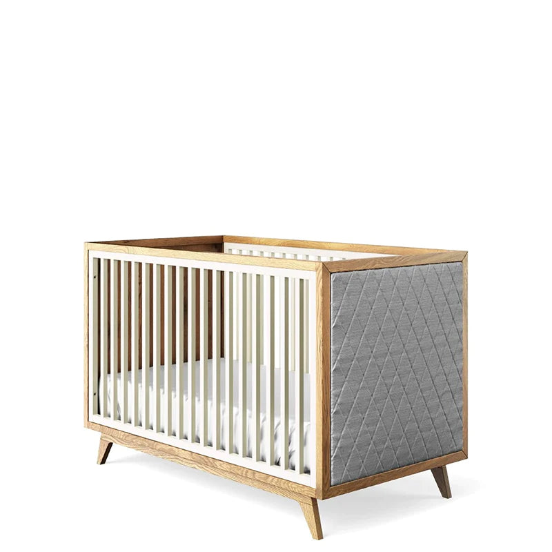 Romina Uptown Classic Crib with Tufted Panels - Twinkle Twinkle Little One