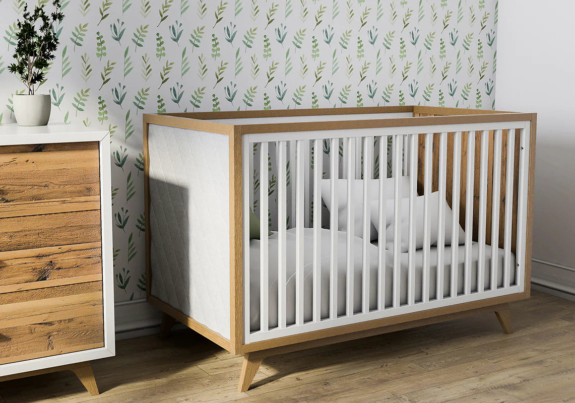 Romina Uptown Classic Crib with Tufted Panels - Twinkle Twinkle Little One