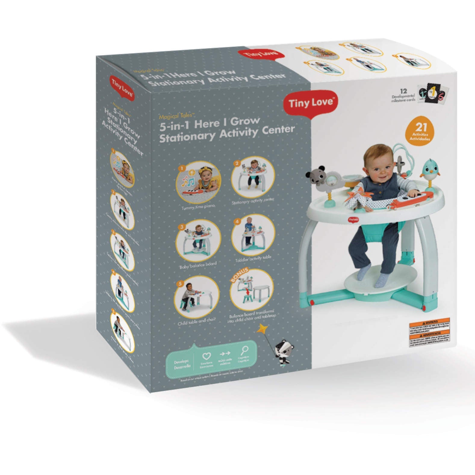 Tiny Love 5-in-1 Black & White Stationary Activity Center - Twinkle Twinkle Little One