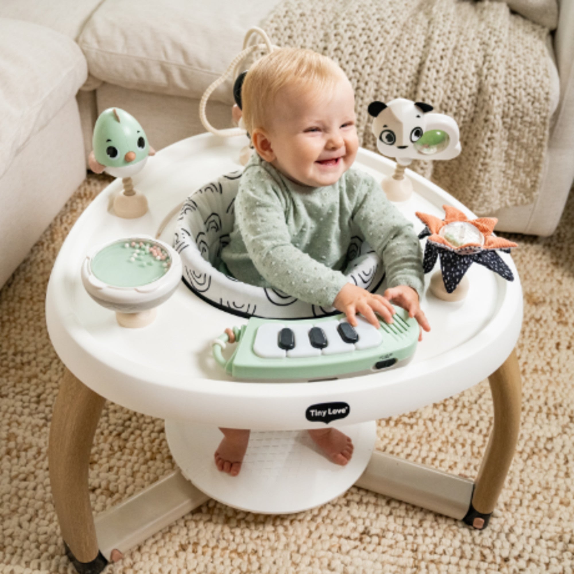 Tiny Love 5-in-1 Black & White Stationary Activity Center - Twinkle Twinkle Little One