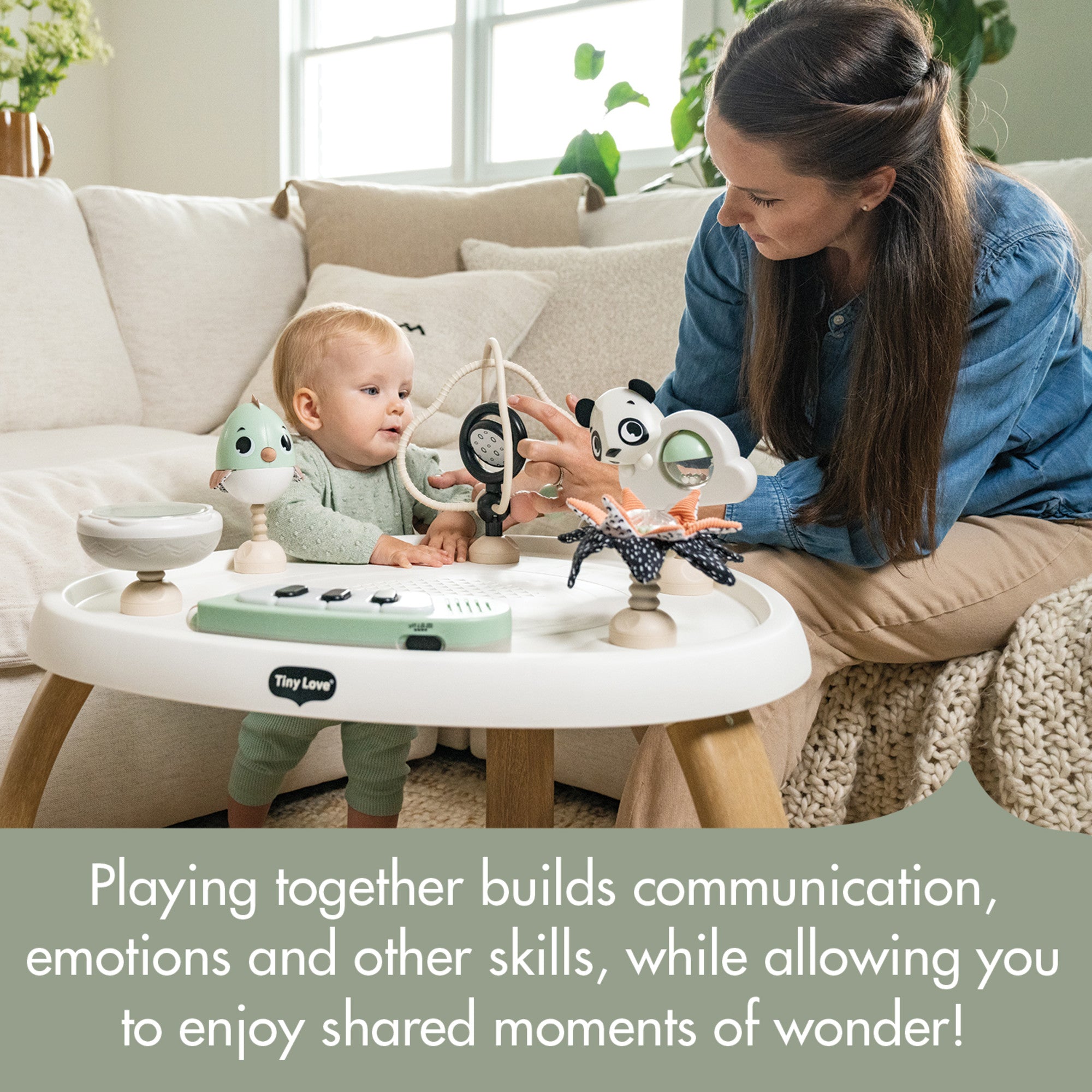 Tiny Love 5-in-1 Black & White Stationary Activity Center - Twinkle Twinkle Little One