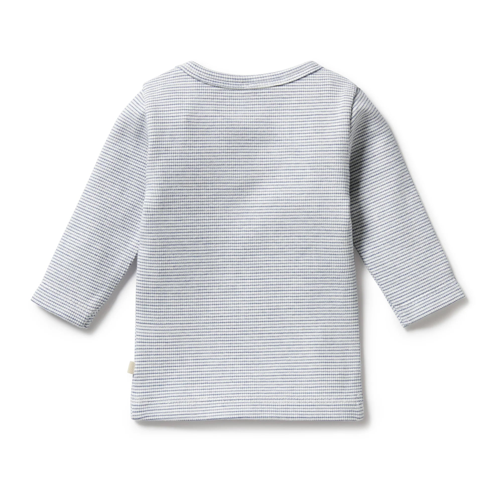 Organic Stripe Rib Long Sleeved Top & Legging Set - Rain Drop - Twinkle Twinkle Little One