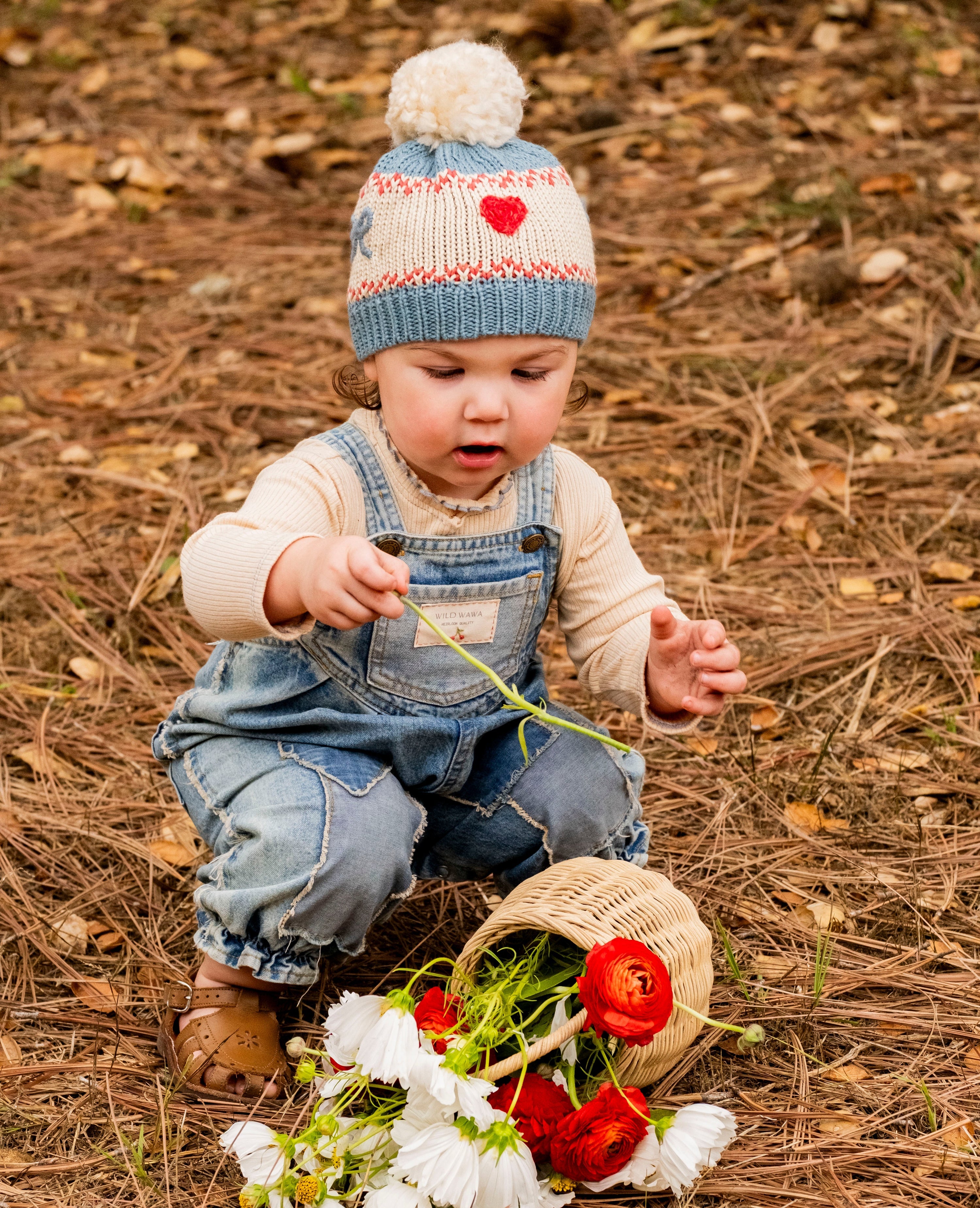 Patchwork Heart Overalls - Denim - Twinkle Twinkle Little One