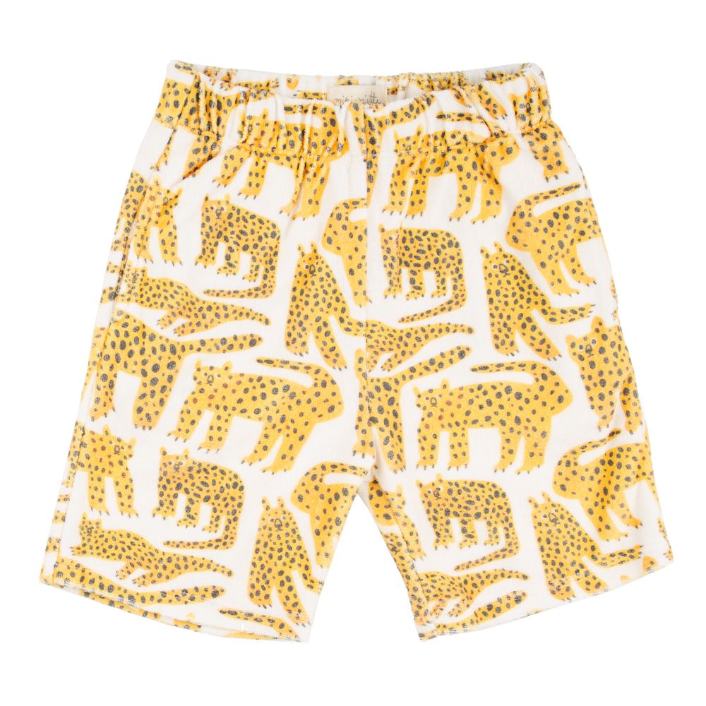 Jerry Short Sleeve Button Up & Wyoming Short Set - Cheetah - Twinkle Twinkle Little One