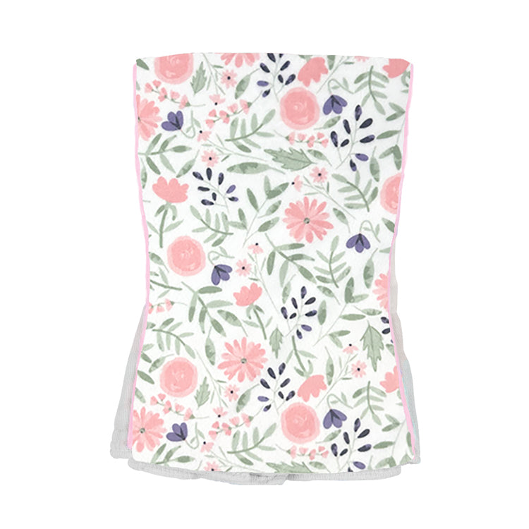Watercolor Floral Burp Cloth - Twinkle Twinkle Little One
