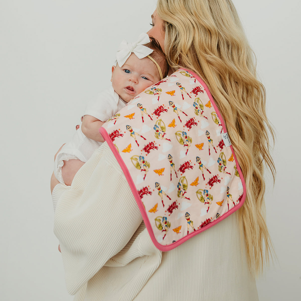 Wonder Woman Premium Burp Cloths - Twinkle Twinkle Little One