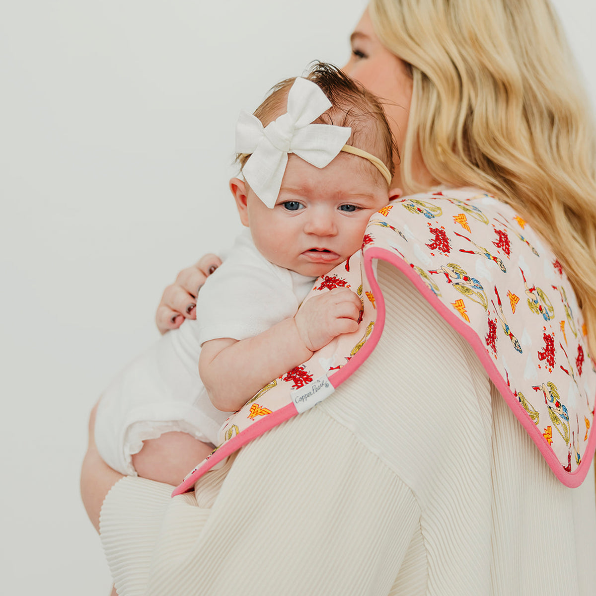 Wonder Woman Premium Burp Cloths - Twinkle Twinkle Little One