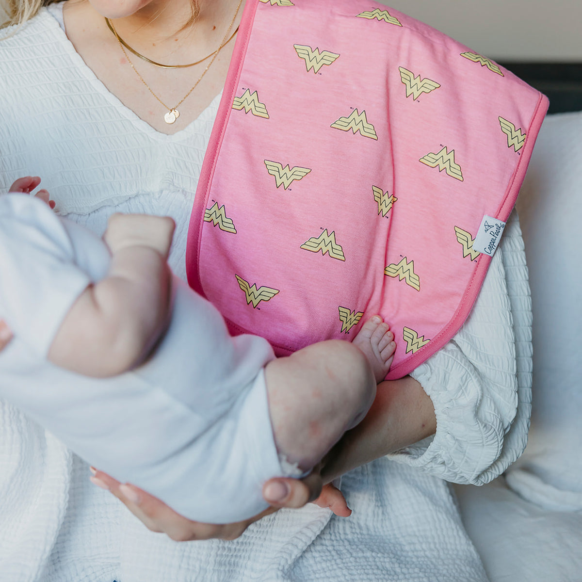 Wonder Woman Premium Burp Cloths - Twinkle Twinkle Little One