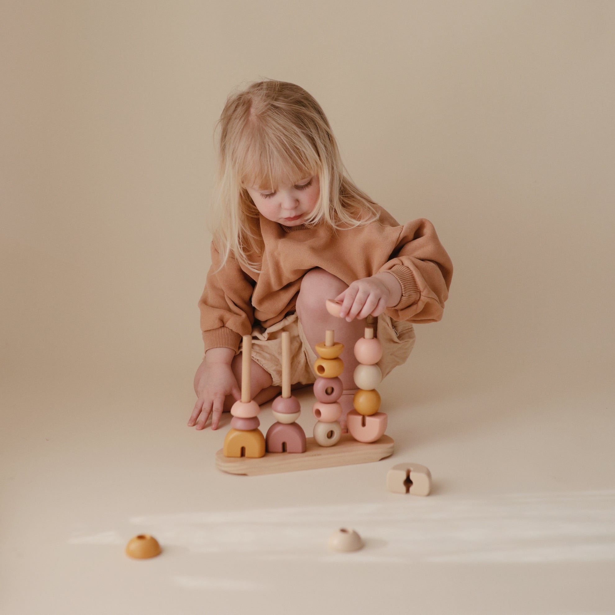 Wooden Multi Shape Stacker - Twinkle Twinkle Little One