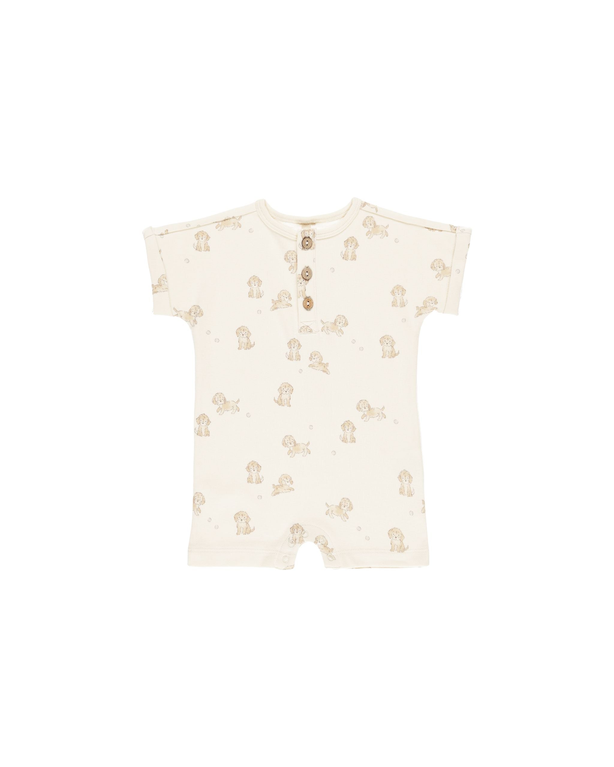 Short Sleeve One-Piece - Puppies - Twinkle Twinkle Little One