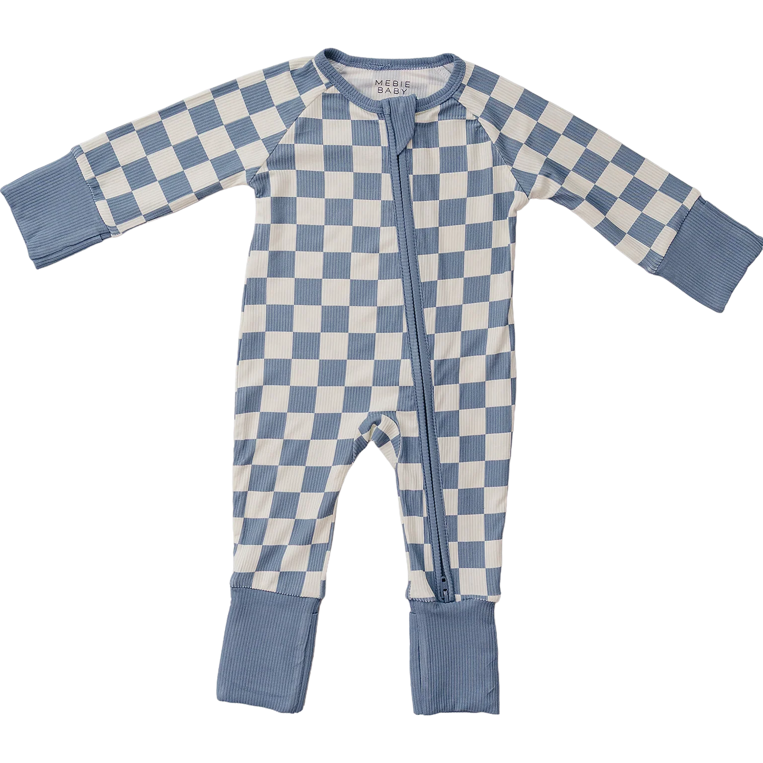 Blue Checkered Bamboo Zipper – Twinkle Twinkle Little One