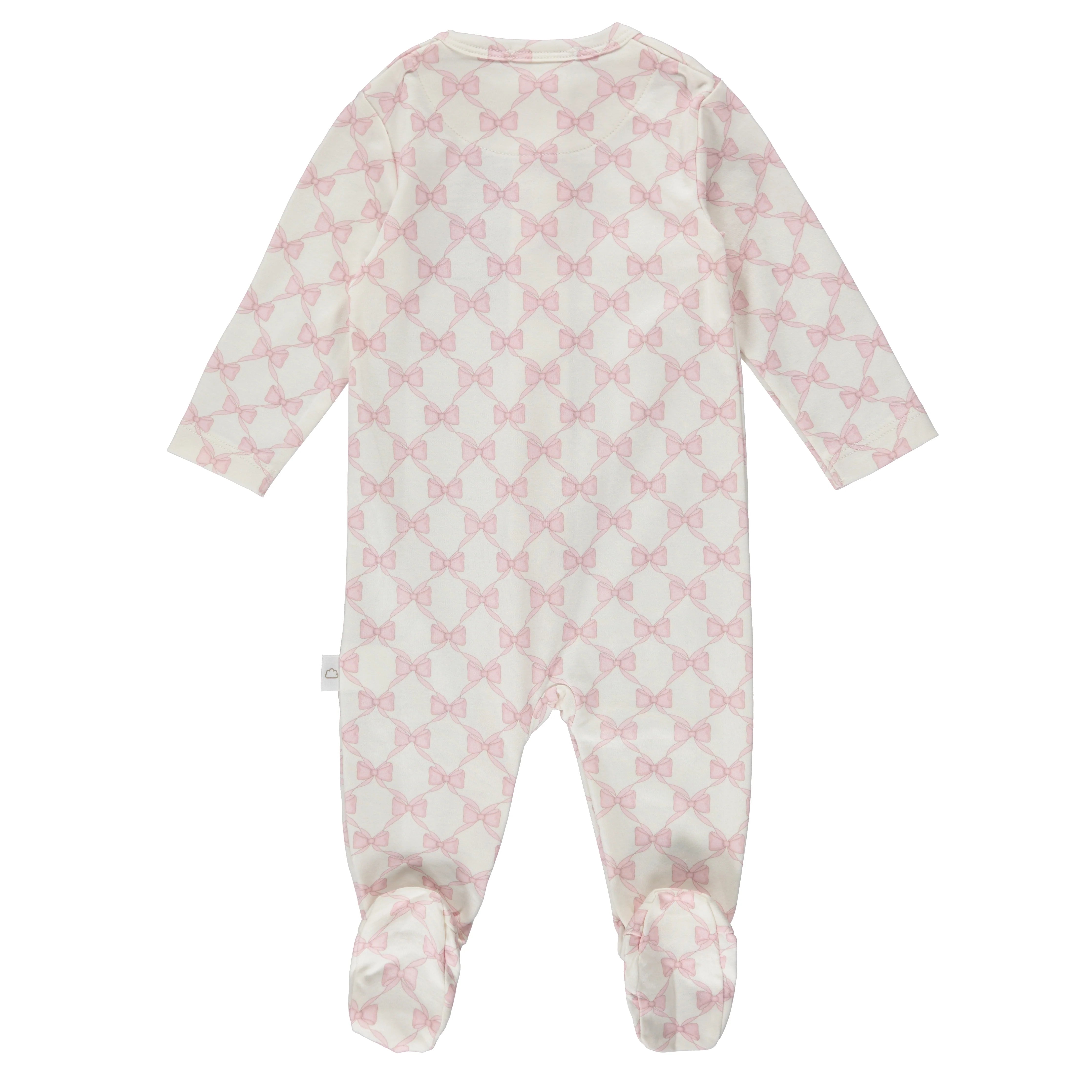 ZIPPER FOOTIE - BOWS - Twinkle Twinkle Little One