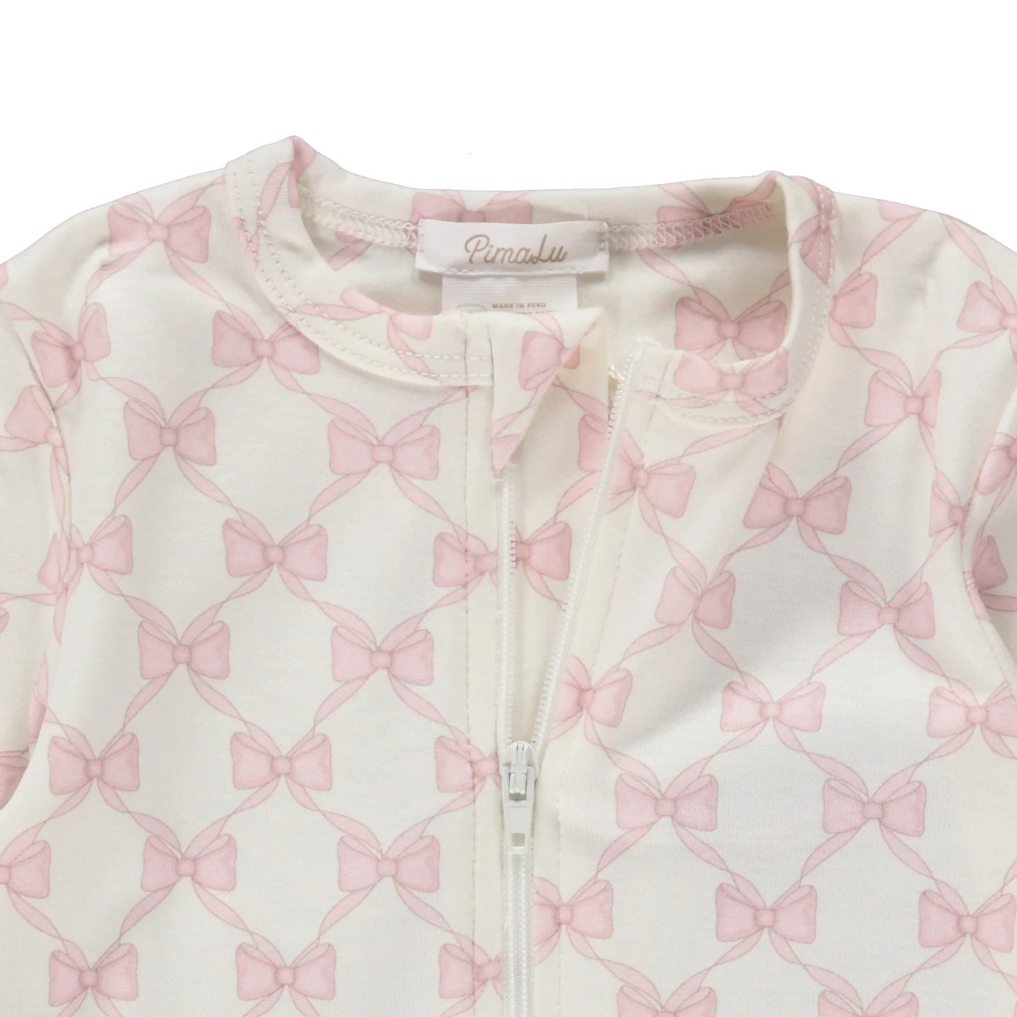 ZIPPER FOOTIE - BOWS - Twinkle Twinkle Little One