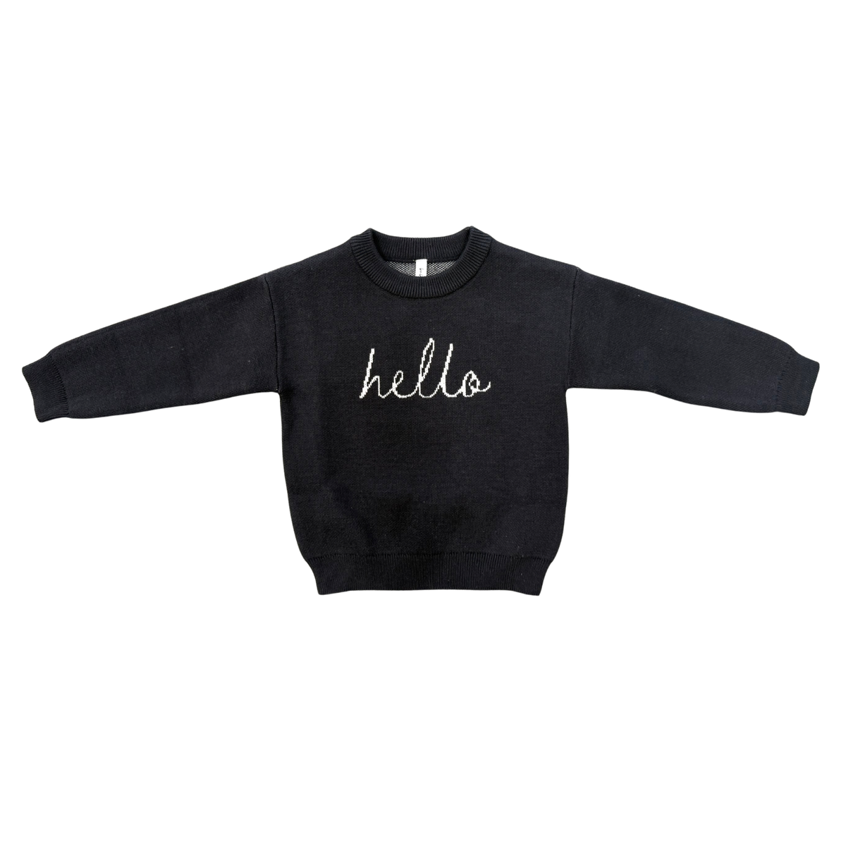 Baby Hello Knit Sweater & Pants Set - Charcoal